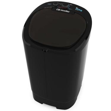 Imagem de Lavadora de Roupas Mueller Big 20,1kg Semiautomática com 4 Programas de Lavagem Preto 110V