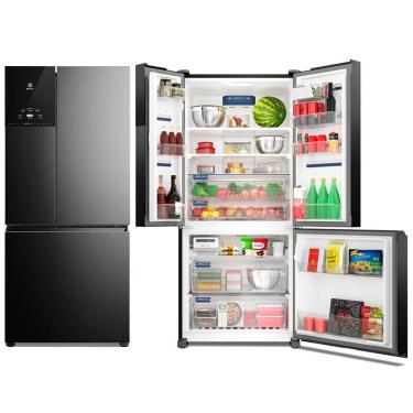 Imagem de Geladeira Electrolux Inverse Frost Free Inverter 590L com Dispenser de Água Im8b Preto 220V