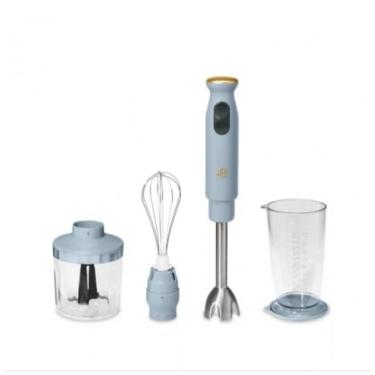 Imagem de Mixer de mão Beautiful azul 400W 2 velocidades haste inox copo medidor mini processador 110V