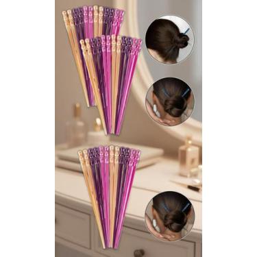 Imagem de Kit 120 Palitos de Cabelo Estilo Oriental Perolados - Congratulations 