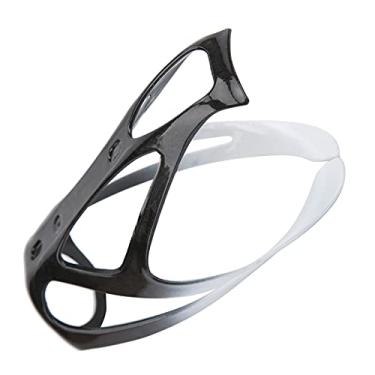 Imagem de SPYMINNPOO Gaiola de garrafa de bicicleta, suporte de garrafa de água para bicicleta, suporte de retenção segura para garrafa de bicicleta, acessório de ciclismo (preto e branco)