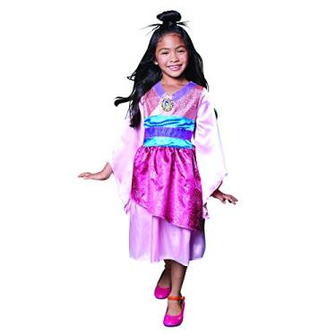 Imagem de Disney Princess Mulan Dress Costume for Girls, Perfect for Party, Halloween Or Pretend Play Dress Up