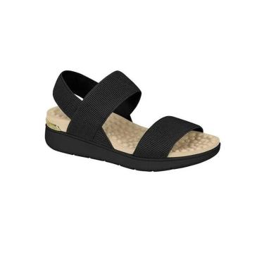 Imagem de Sandalia Feminina Modare Elastico Canelado Preto Ref: 7125.102