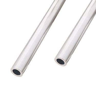 Imagem de Aopin Tubo redondo de alumínio 12 mm de diâmetro interno x 18 mm de diâmetro externo x 300 mm de comprimento, tubo reto de alumínio sem costura, 2 peças