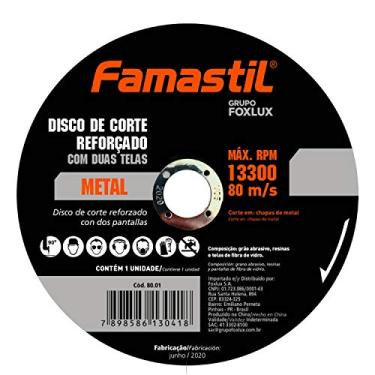 Imagem de Famastil Disc Cort 115(4,5'') X1,6X22,2Mm Met/Inox