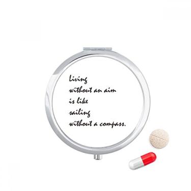 Imagem de Caixa de armazenamento de remédios com citação People Must Live with an Aim