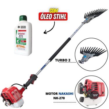 Imagem de Derriçadeira de Café Profissional Nakashi DT2L270NL Motor NK-270 2T Com Braço Longo de...