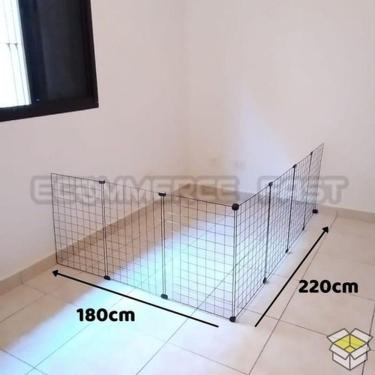 Imagem de Cercadinho Para Cachorro Em L Com 220cmx180cmx100cm