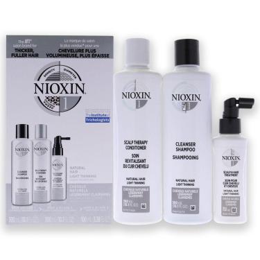 Imagem de Kit 3 Nioxin Sistema 1 Shampoo + Condicionador + Tratamento