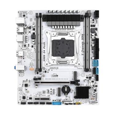 Imagem de CIADAZ LGA 2011-3 V3/V4 Intel Xeon Desktop MATX Placa-mãe PCI-E 3.0 X16 Placa-mãe para jogos de escritório doméstico 4 * DDR4 128 GB SATA3.0 Gigabit Ethernet 4 * USB3.0 WIFI M.2 NVME NGFF