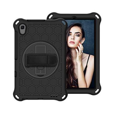 Imagem de Capa para tablet Para Huawei MediaPad M5 Lite 8.0 "Capitais infantes para crianças, com suporte de giro, serviço robusto, suporte e alça de ombro, alça Estojo Protetor Completo (Size : Black)