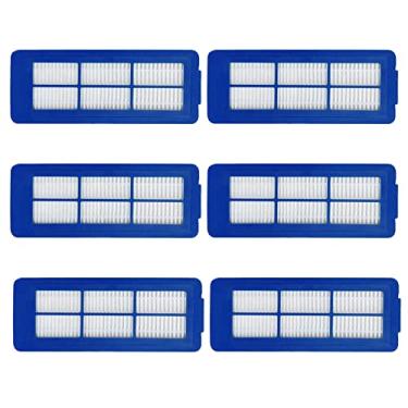 Imagem de Peças de reposição compatíveis com Eufy Robovac Hybrid G10 G30 kit de acessórios filtros de aspirador de pó robótico, escovas laterais, escovas rolantes, pano de esfregão lavável (6 filtros)