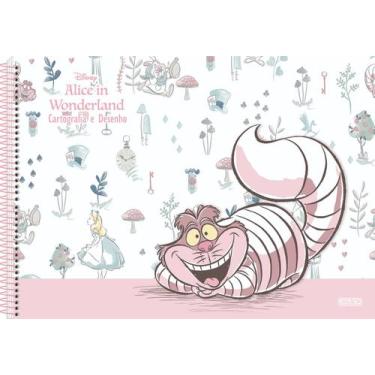 Imagem de Caderno De Desenho Capa Dura Alice In Wonderland 60 Folhas - Sd