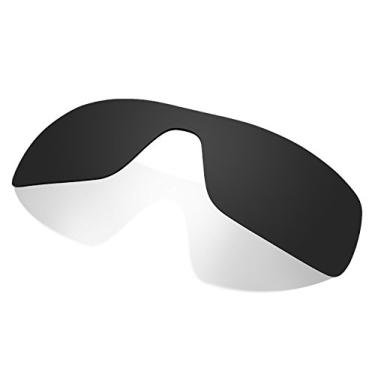 Imagem de Littlebird4 Lentes de reposição polarizadas de 1,5 mm para óculos de sol Oakley Batwolf OO9101 - várias opções, Preto escuro, 1.5mm