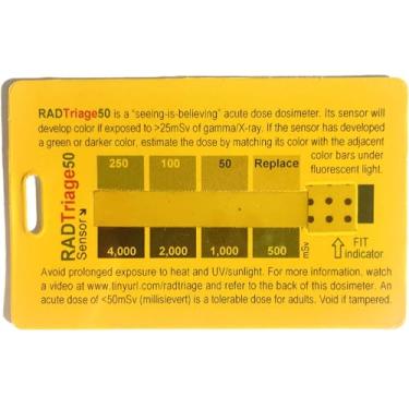 Imagem de Detector de radiação pessoal RADTriage Model50 para carteira ou bolso, detector de radiação nuclear, detector de radiação de campo eletromagnético, dosímetro antiradiação, detector de radiação