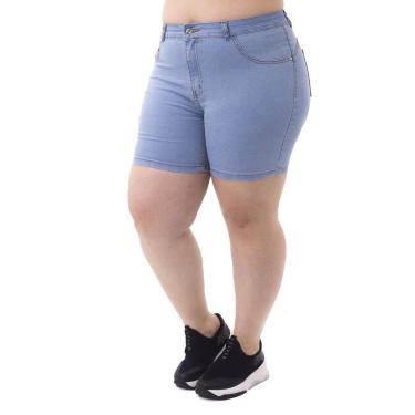 Imagem de Bermuda Jeans Básica Plus Size Feminina Mix Jeans-Feminino