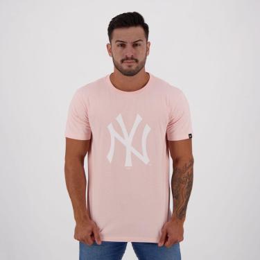 Imagem de Camiseta New Era MLB New York Yankees Essentials Rosa-Masculino