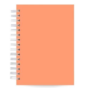 Imagem de Caderno Pautado Pêssego Capa Dura Toque Aveludado 125 Fls 90g A5