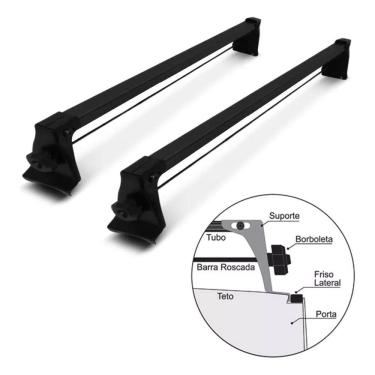 Imagem de Rack Teto Corsa Maxx Hatch Sedan 2004 A 12 Fix No Friso