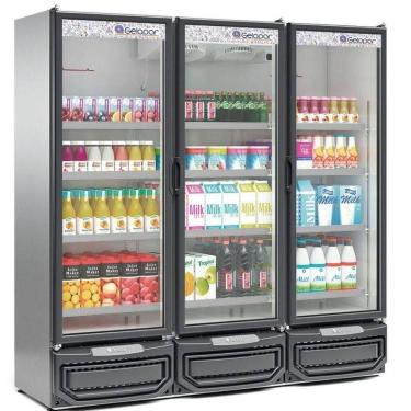 Imagem de Expositor Vertical 3 Portas De Vidro Gcvr1450 Gelopar Refrigerador 1468 Litros Inox 220v