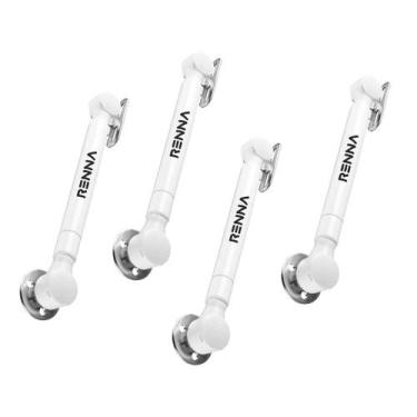 Imagem de 04 Pistões a Gás Força Inversa 60N Branco Abre Porta P/Baixo - Renna