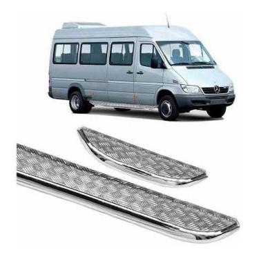 Imagem de Estribo Sprinter 313 Par Chapa Cromado - HOZZ