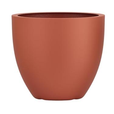 Imagem de Vaso Fibra De Vidro 45cm Viena M Estilo Vietnamita Plantas (Terracota Fosco)