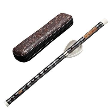 Imagem de Instrumento de flauta soprano gravador instrumento gravador de duas seções de inserção única artesanal pífano antigo com cinco tons de instrumentos de sopro/298