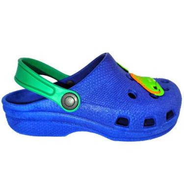 Imagem de Sandália Babuche Infantil Masculina Dinossauro Chinelo Papete Menino L