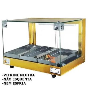 Imagem de B-VN47 - Vitrine Neutra Beta 47cm Dourada - Bivolt - Omega