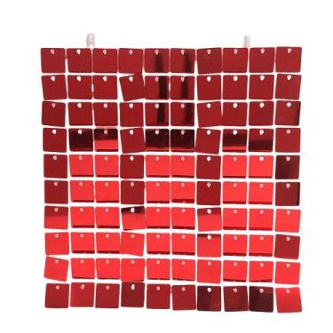 Imagem de Painel Mágico Decorativo Lantejoula Shimmer Wall Vermelho - Open Star,