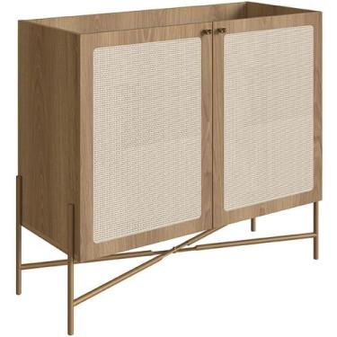 Imagem de Balcão Aparador Cantinho do Café Industrial Indy A03 Hanover Dourado -