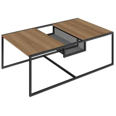 Imagem de Mesa de Centro Industrial York Artesano Retangular 100 cm (largura) em