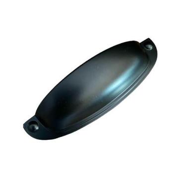 Imagem de Puxador Concha Provençal 96mm Preto Fosco Kits - RENNA