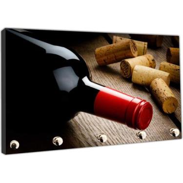 Imagem de Porta Chaves Vinho Bebidas Bar Organizador Chaveiro Decorar Gourmet - 