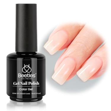 Imagem de Beetles Nude Gel Polish, 15 ml Gel Neutro Nude Conjunto de Esmaltes de Unhas Efeito Translúcido Absorver UV Primavera Verão Design de Arte de Unhas Francês Presente para Mulheres