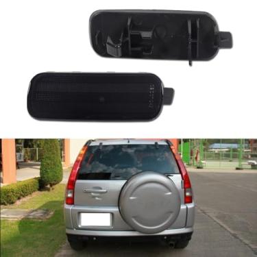 Imagem de GTINTHEBOX Lente fumê LED refletor de neblina traseira de freio conjunto de carcaça compatível com Honda CR-V 2002 2003 2004