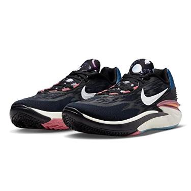 Imagem de Nike T nis de basquete unissex Air Zoom G.T. Cut 2, Preto/Baga do Deserto/Azul Valeriano/Branco met lico, 8.5
