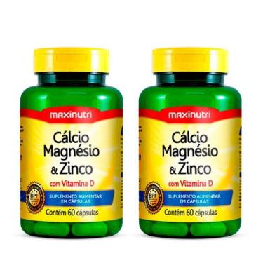 Imagem de Kit 2 un - Calcio, Magnésio e Zinco c/ Vitamina D 600mg  - Maxinutri