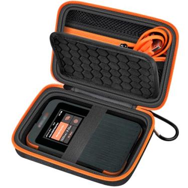 Imagem de Boobowl Estojo Rígido Compatível com Ponto de Acesso Móvel Simo Solis 5G Wifi, Roteador de Viagem para Bolsa de Suporte de Armazenamento Wifi de Hotel com Bolso de Malha para Carregador, Cabo Usb e Ac