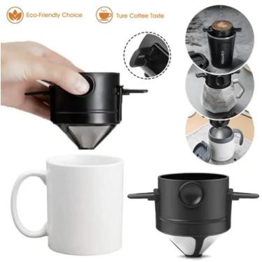Imagem de Mini Filtro Coador de Café e Chá Lavável Reutilizável Portátil - DS Ho