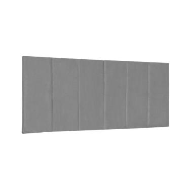 Imagem de Cabeceira Painel Clean de Cama Box Casal 138 cm Inspire House Suede Ve