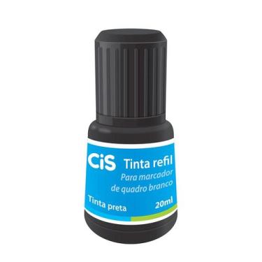Imagem de Tinta Refil Para Marcador De Quadro Branco 20ml - Cis, Preto