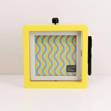 Imagem de Porta Retrato Giratorio Amarelo 12x12 Cm