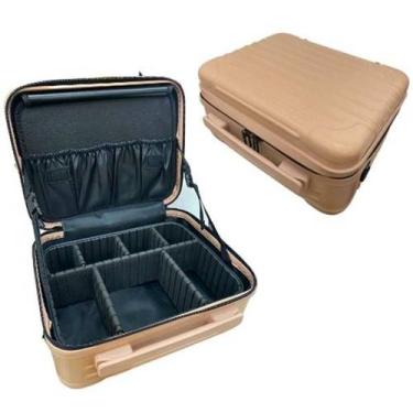 Imagem de Maleta De Maquiagem Bolsa De Mão Frasqueira Necessarie Rosa - Glam Web