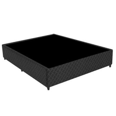 Imagem de Base Box Para Colchão Casal Perola Negra Gazin 188x138cm, Preto