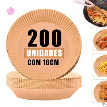Imagem de Forma Papel Descartável P/ Fritadeira Elétrica Airfryer 200un - Forro 