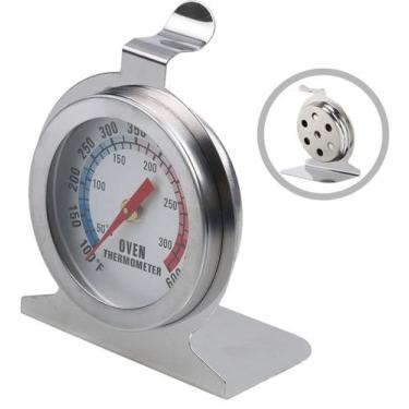 Imagem de Termômetro Inox Forno A Lenha Culinário Forno Pizza Assados - ISMART