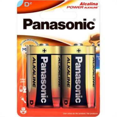 Imagem de Pilha Panasonic Alcalina Grande Cartela 2 Pecas Lr20Xab/2B