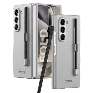 Imagem de Capa Protetora Slim Com Spen Para Samsung Galaxy Zfold 5 (Cinza)